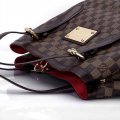 Mujer Moda Clásico Cuero Bolso Louis Vuitton N51203 Oro