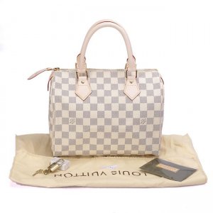 Mujer Moda Clásico Cuero Bolso Louis Vuitton N41534 Oro